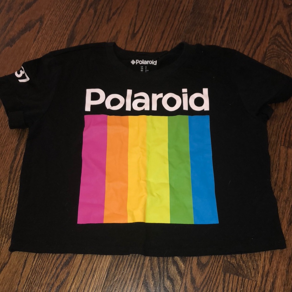 Polaroid crop top